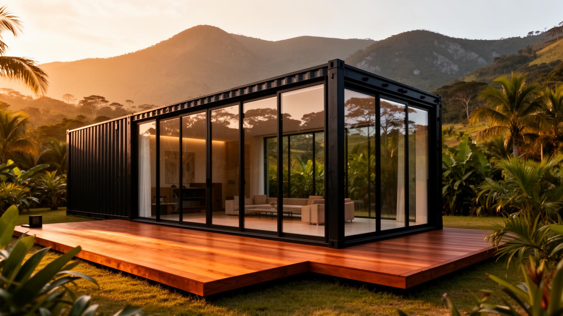Casa container Modularis em meio à natureza no Brasil
